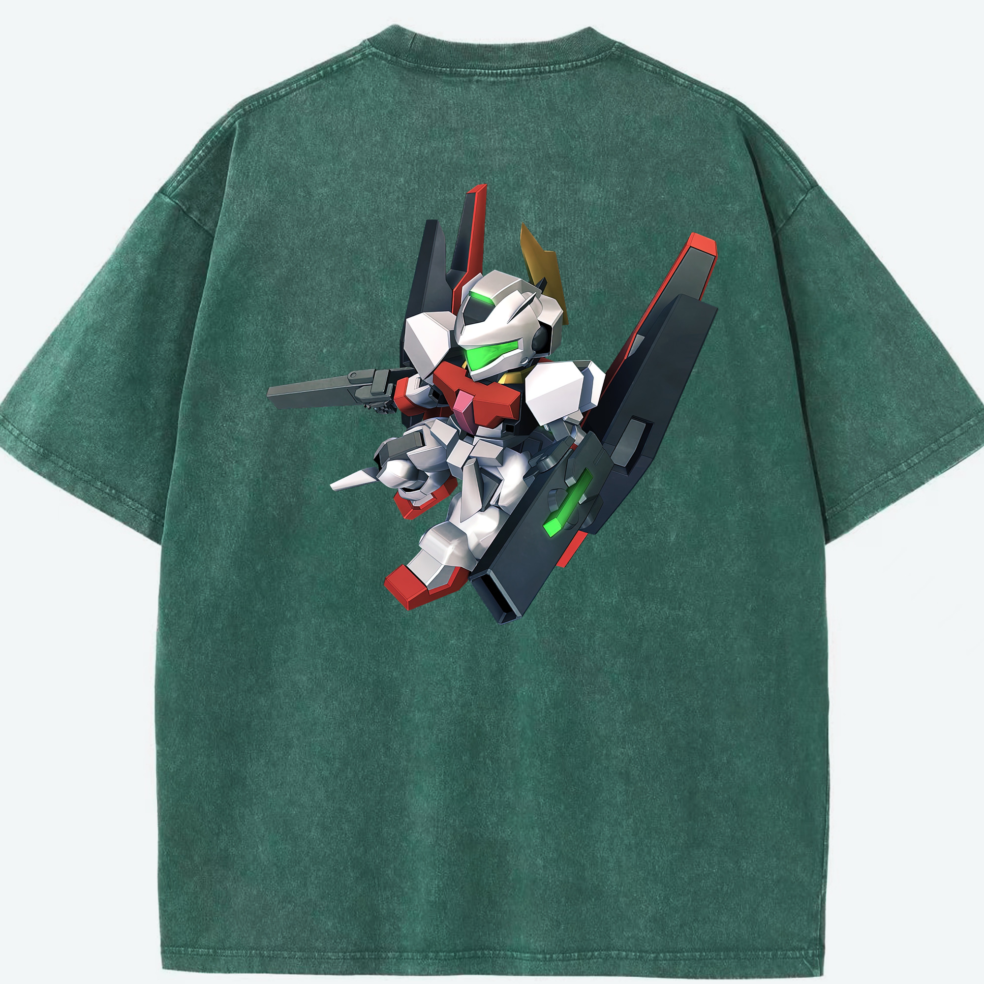 （画像用） 機動戦士ガンダム Mobile Suit Gundam 綿100% ヴィンテージ風 半袖Tシャツ（背面プリント）